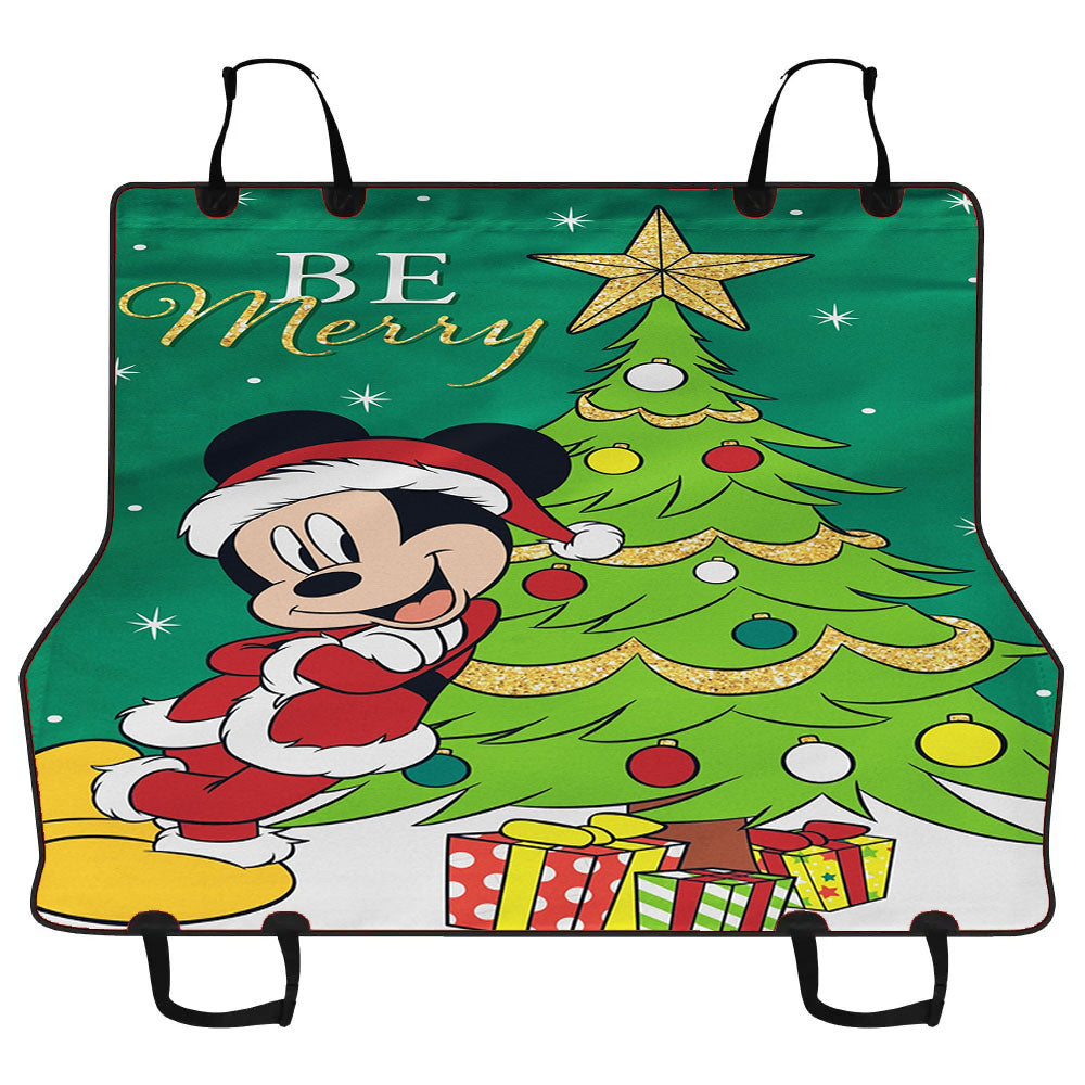 Disney Be Merry Santa Mickey Car Pet Seat Cover