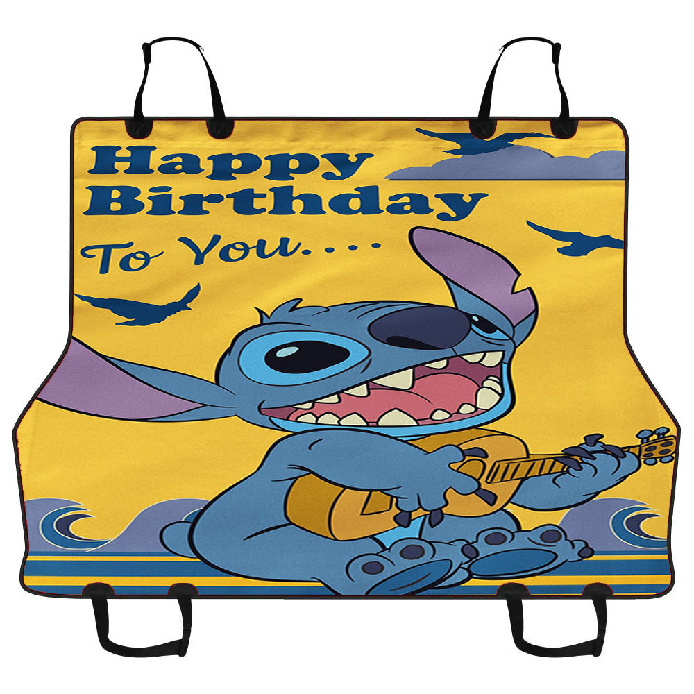 Disney Birthday Lilo And Stitch Car Pet Seat Cover
