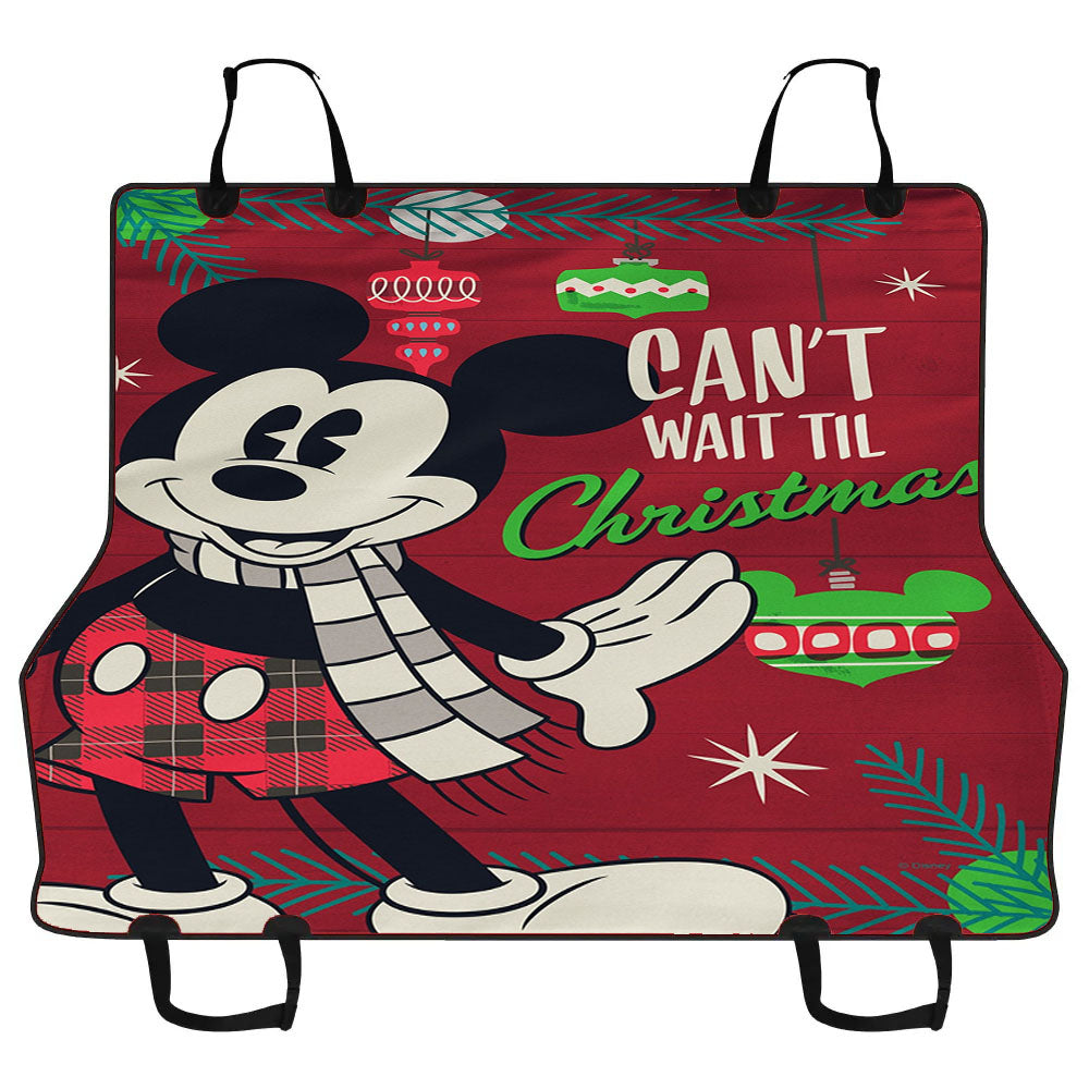 Disney Can'T Wait Til Christmas Mickey Car Pet Seat Cover