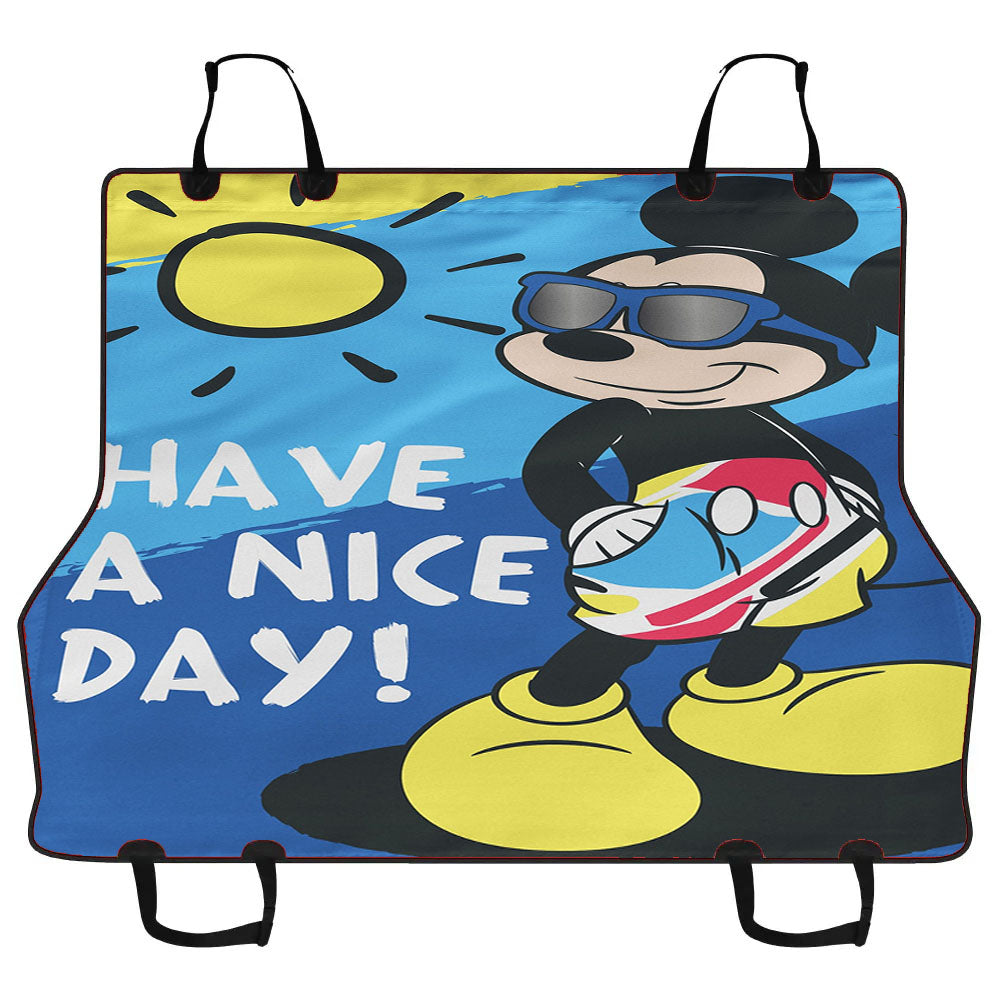 Disney Have A Nice Day Sunny Mickey Car Pet Seat Cover