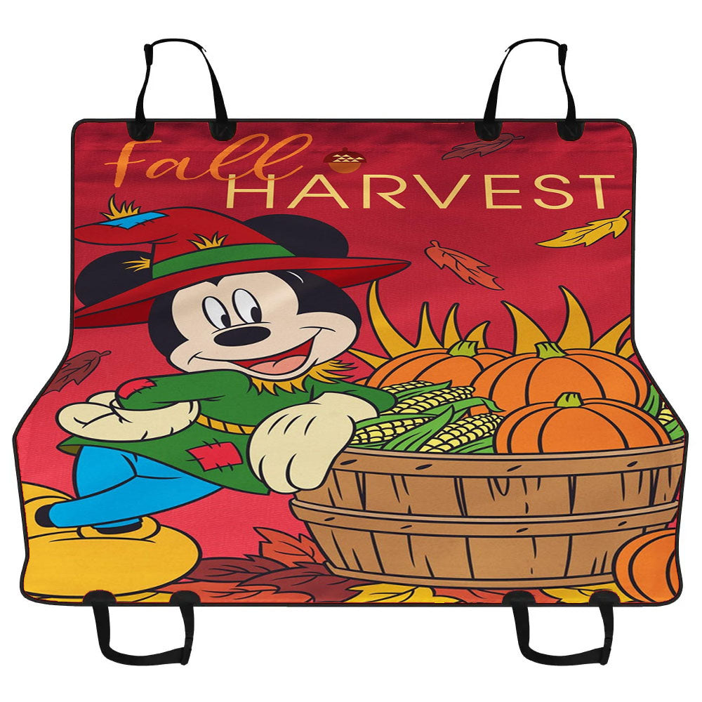 Disney Mickey Harvest Thanksgiving Car Pet Seat Cover