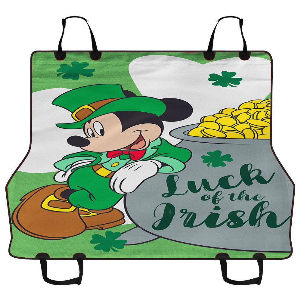 Disney Mickey Luck Of The Irish Car Pet Seat Cover