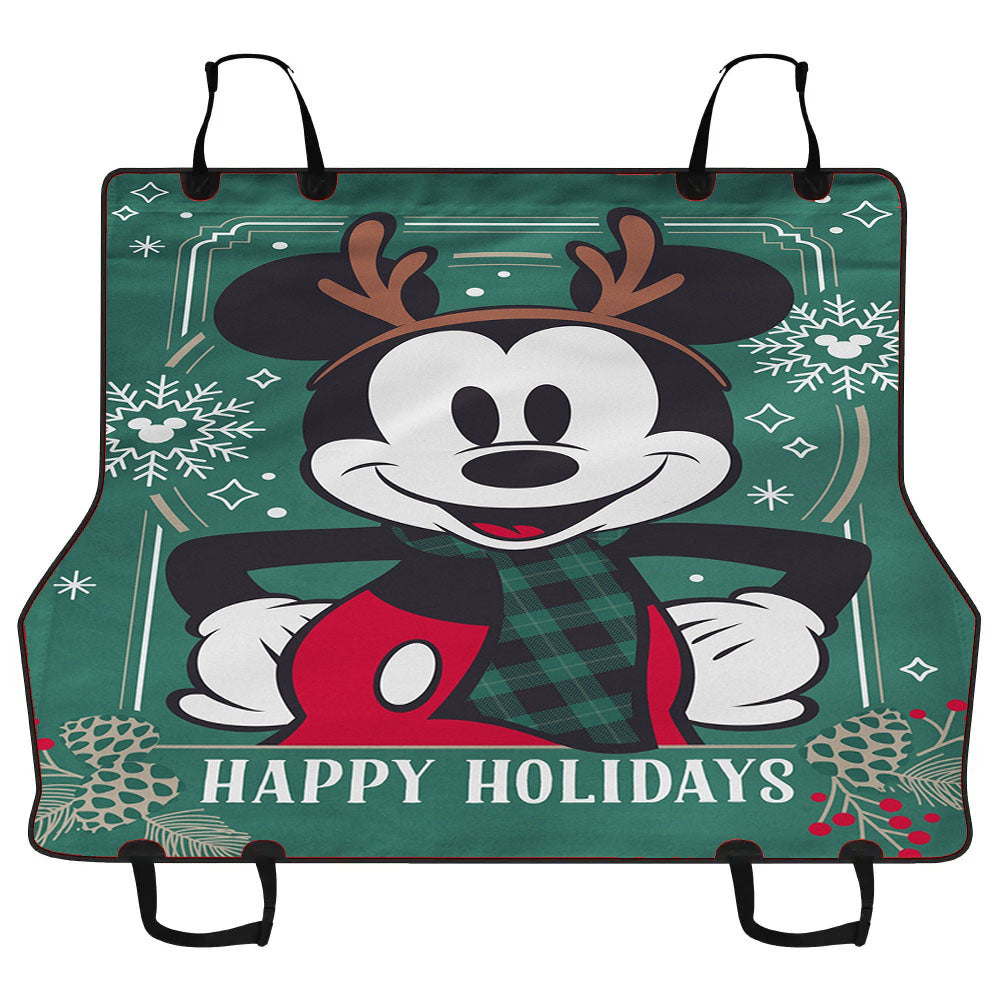 Disney Reindeer Holiday Mickey Car Pet Seat Cover