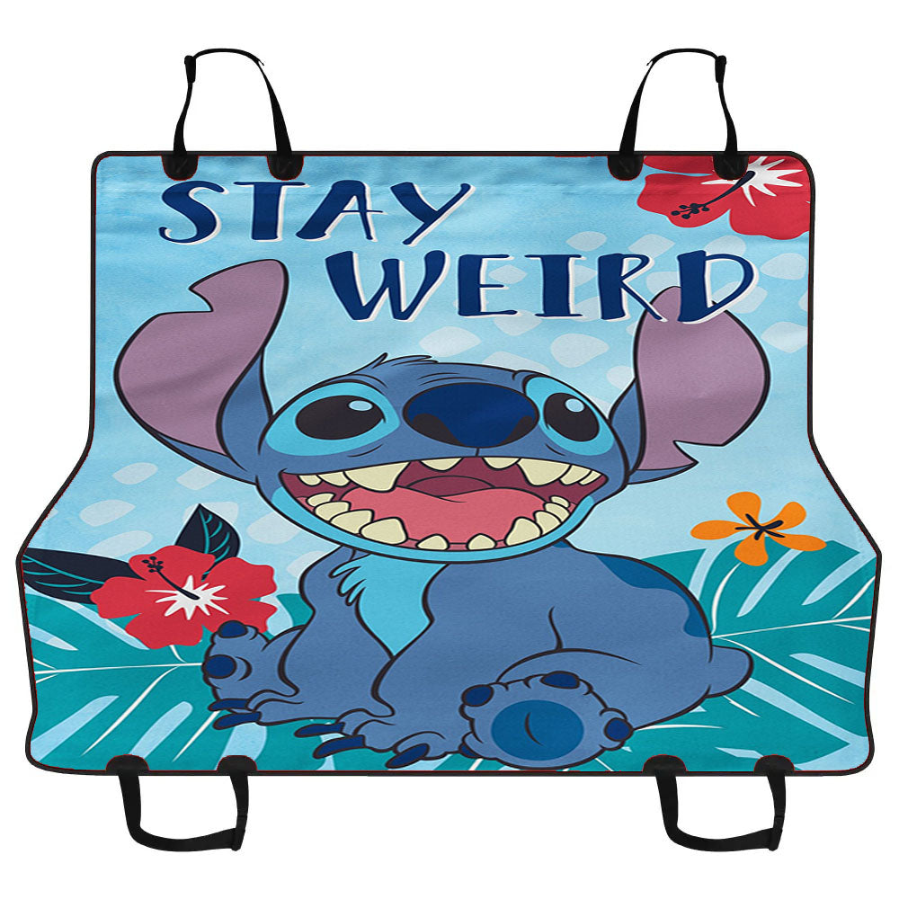 Disney Stay Weird Stitch Car Pet Seat Cover