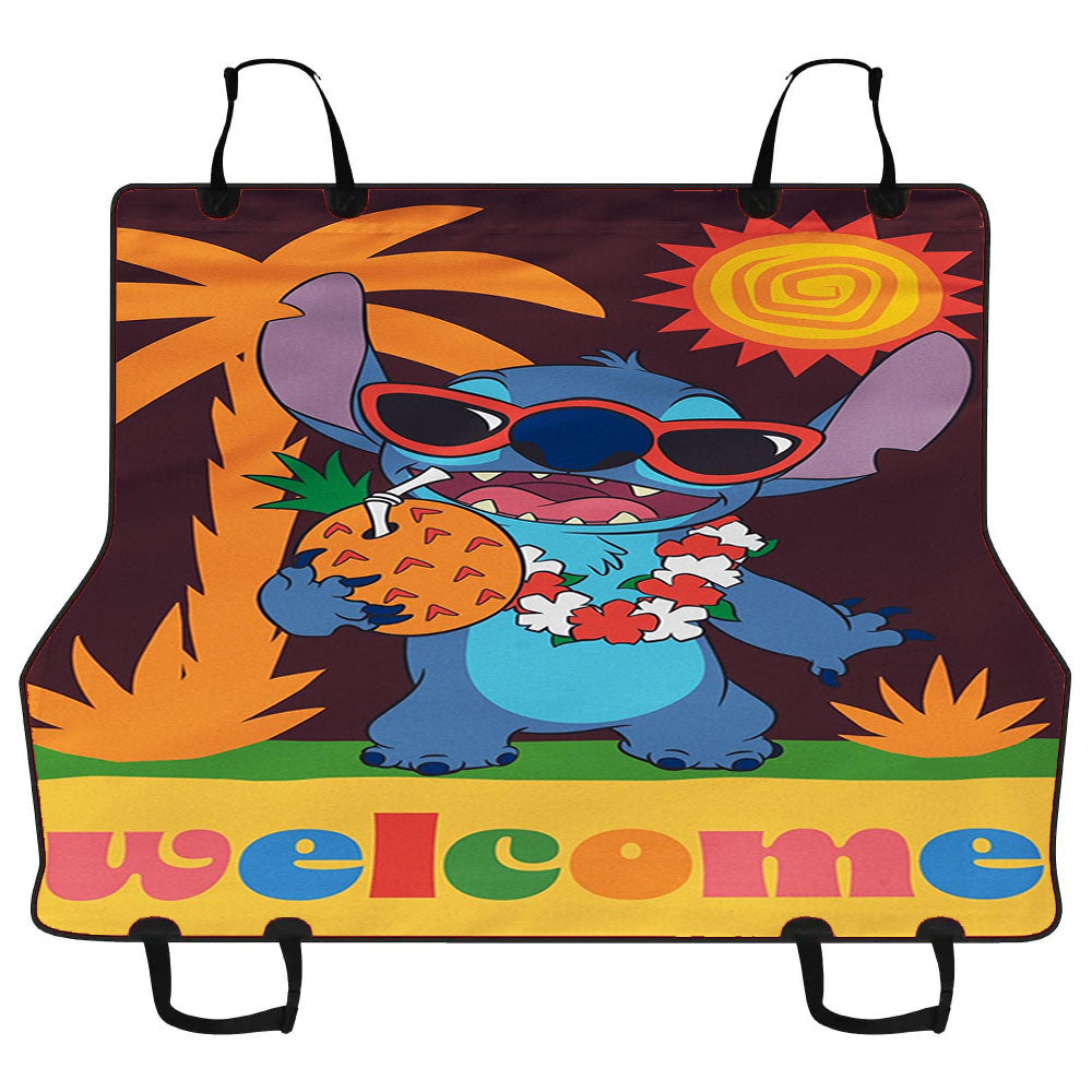 Disney Stitch Welcome Car Pet Seat Cover