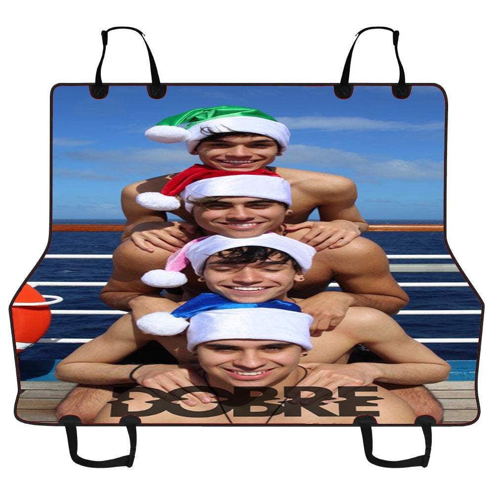 Dobre Brothers Twin Christmas Face Pyramid Car Pet Seat Cover
