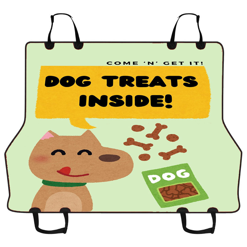 Dog Treats Inside Car Pet Seat Cover