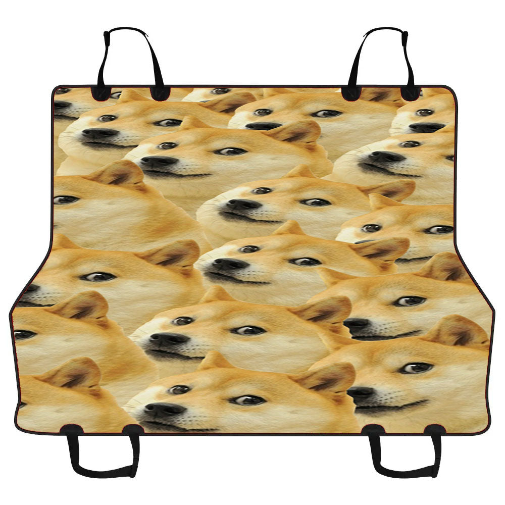 Doge Pattern Collage Car Pet Seat Cover