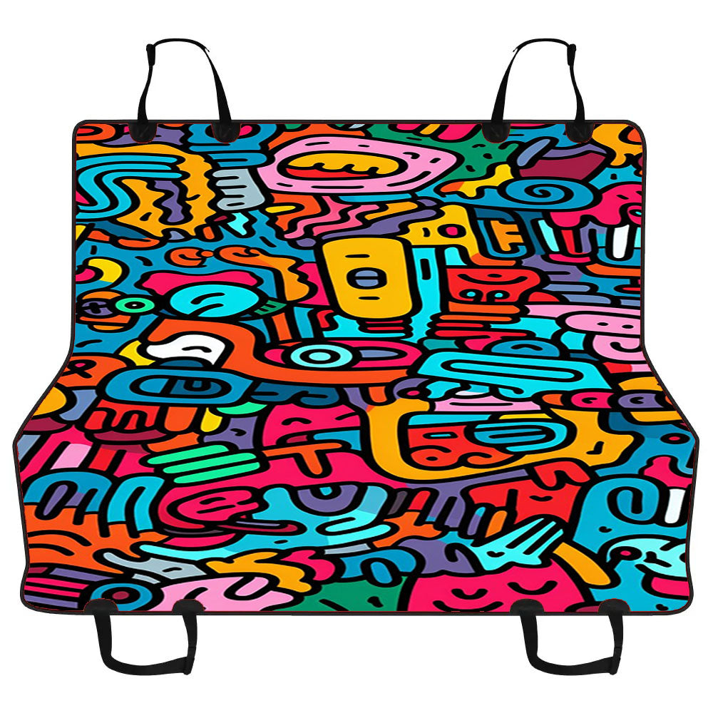 Doodles 2 Car Pet Seat Cover
