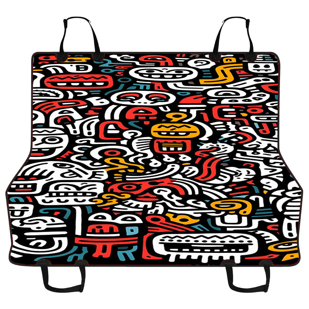Doodles 3 Car Pet Seat Cover