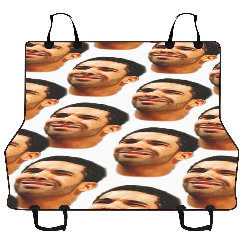 Drake Collage Head Pattern Car Pet Seat Cover
