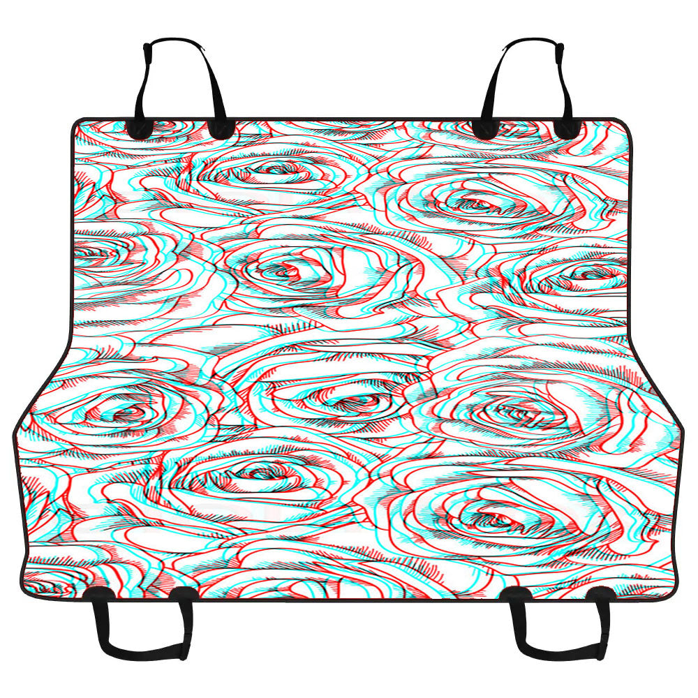 Drawing Roses Pattern Car Pet Seat Cover