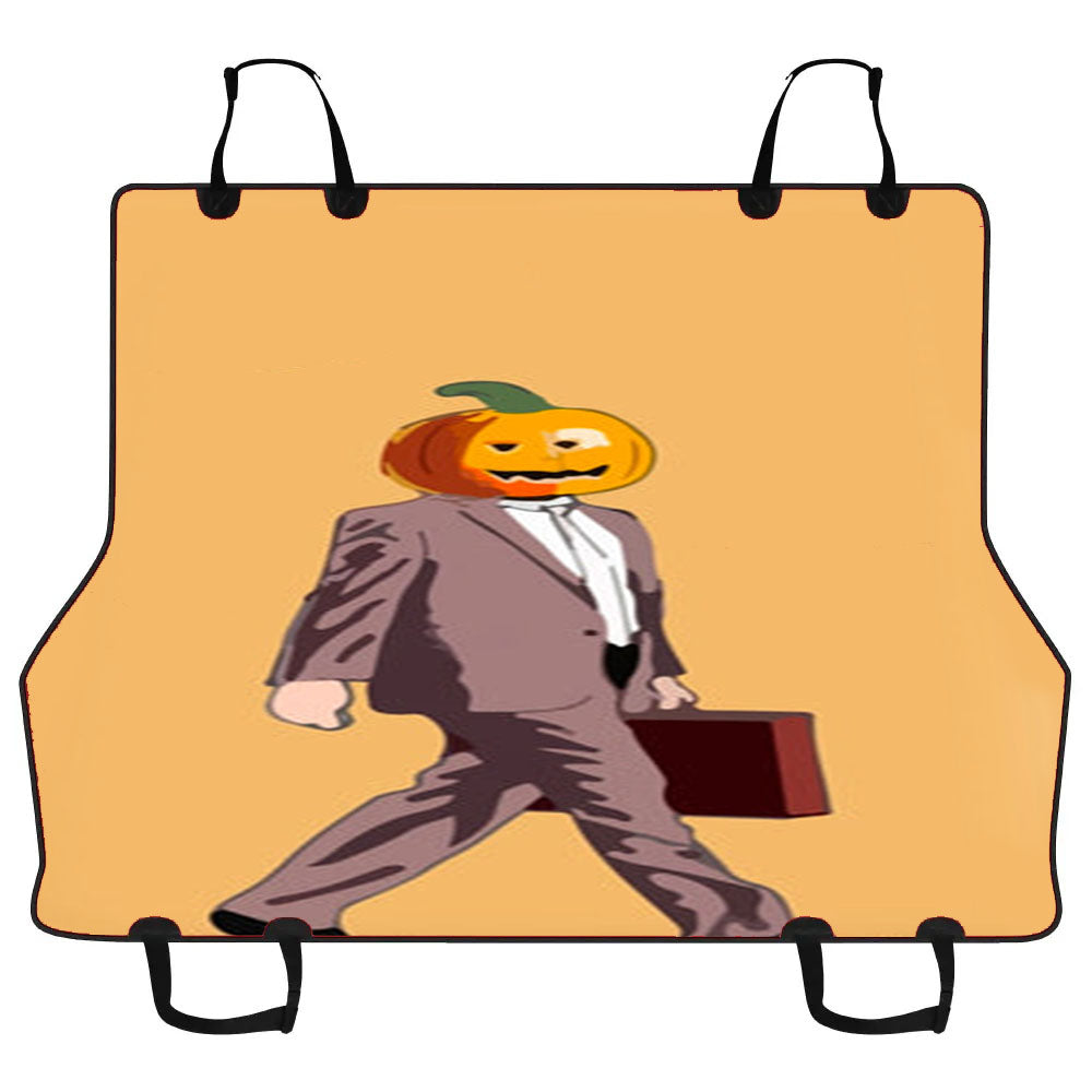 Dwight Pumpkin Head Car Pet Seat Cover