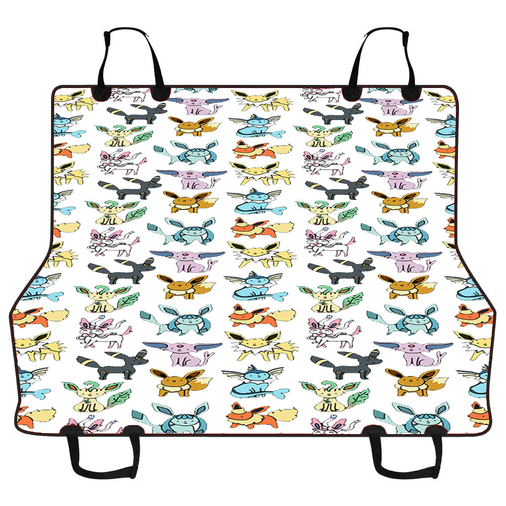 Eevee Evolutions Pattern Car Pet Seat Cover