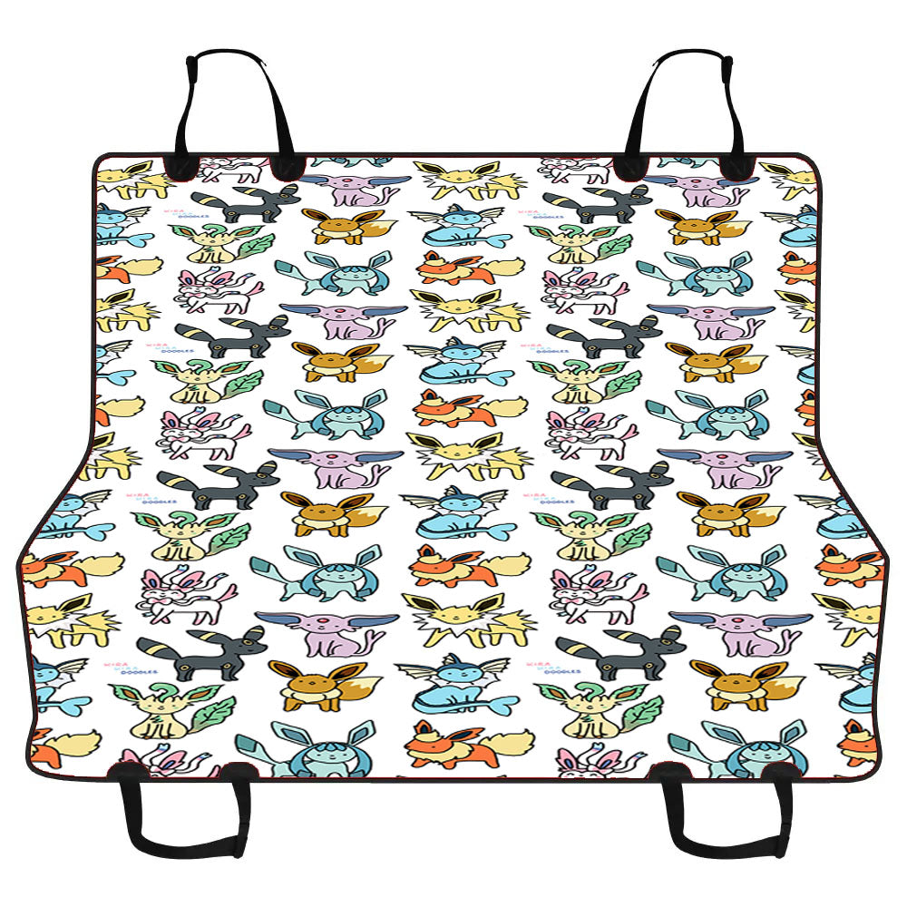 Eevee Pattern Car Pet Seat Cover