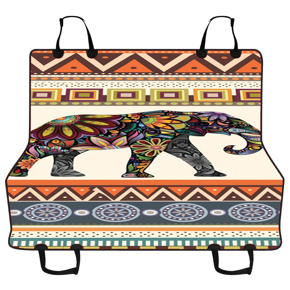 Elephant Aztec Car Pet Seat Cover