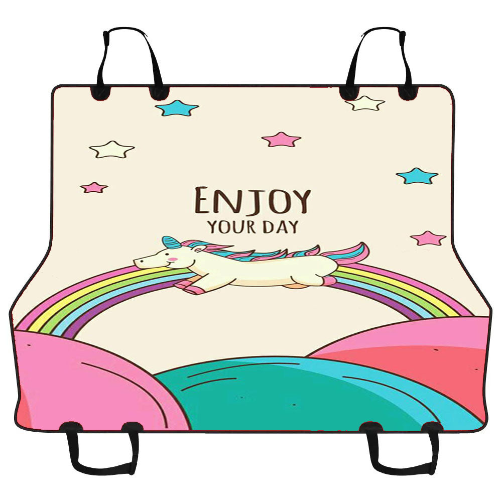 Enjoy Your Day Unicorn Car Pet Seat Cover
