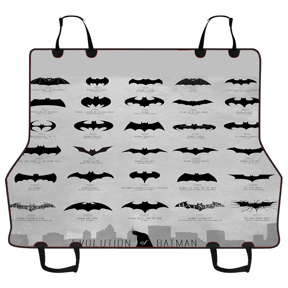 Evolution Of Batman Logo Car Pet Seat Cover
