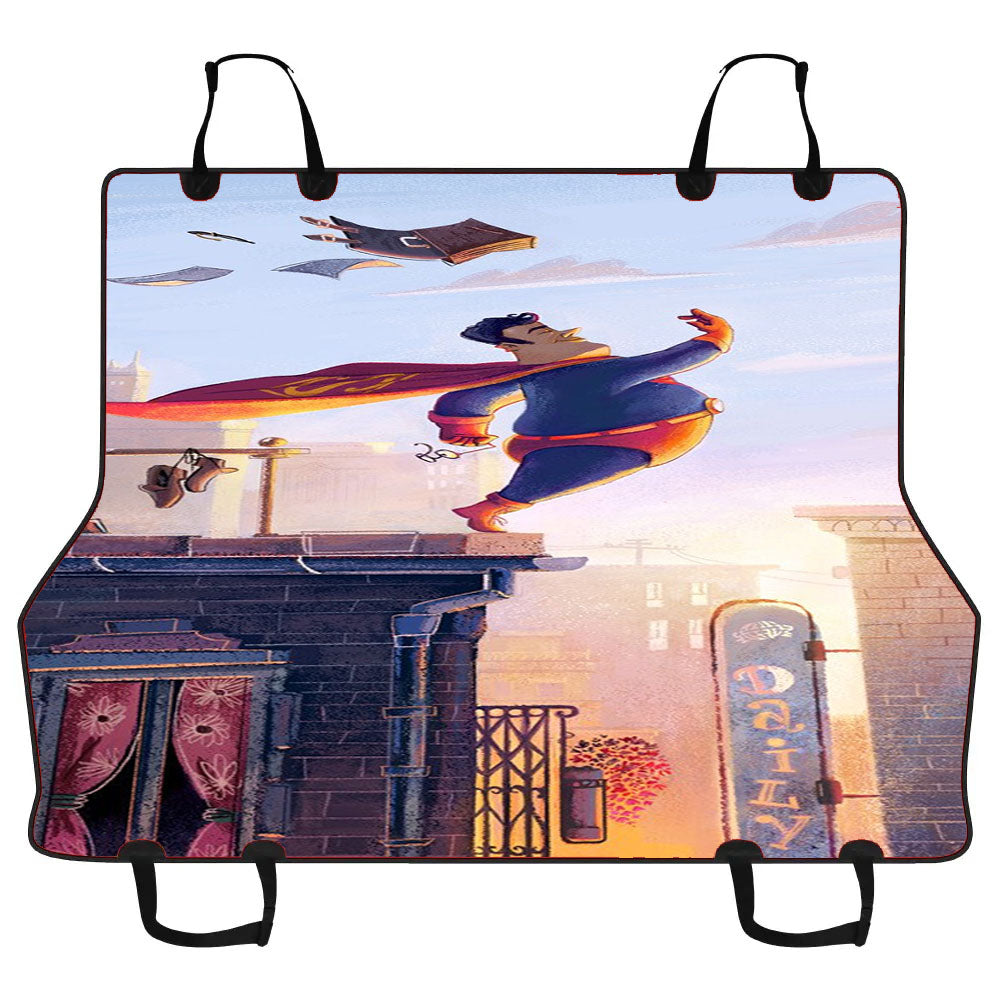 Fat Superman Car Pet Seat Cover