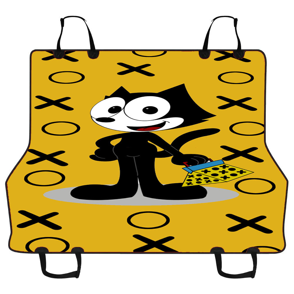 Felix The Cat With Pattern Yellow Car Pet Seat Cover