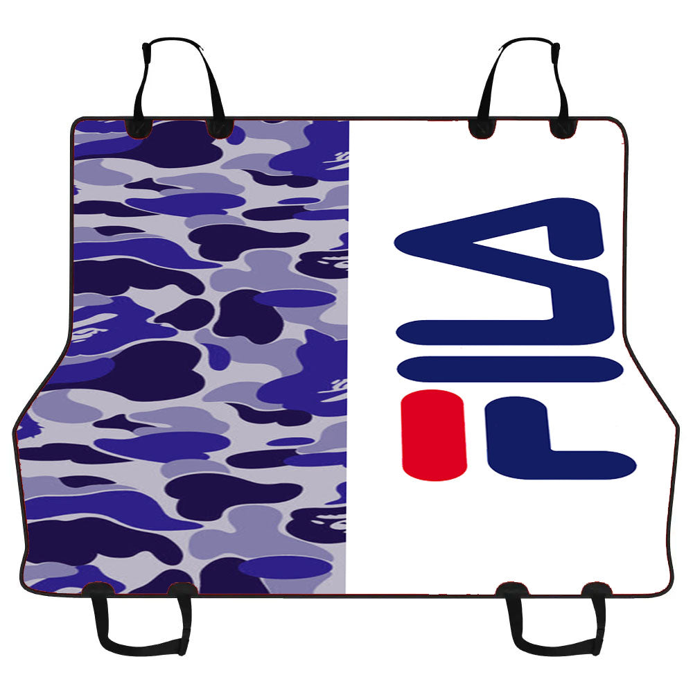 Fila Bape Camo Blue Car Pet Seat Cover