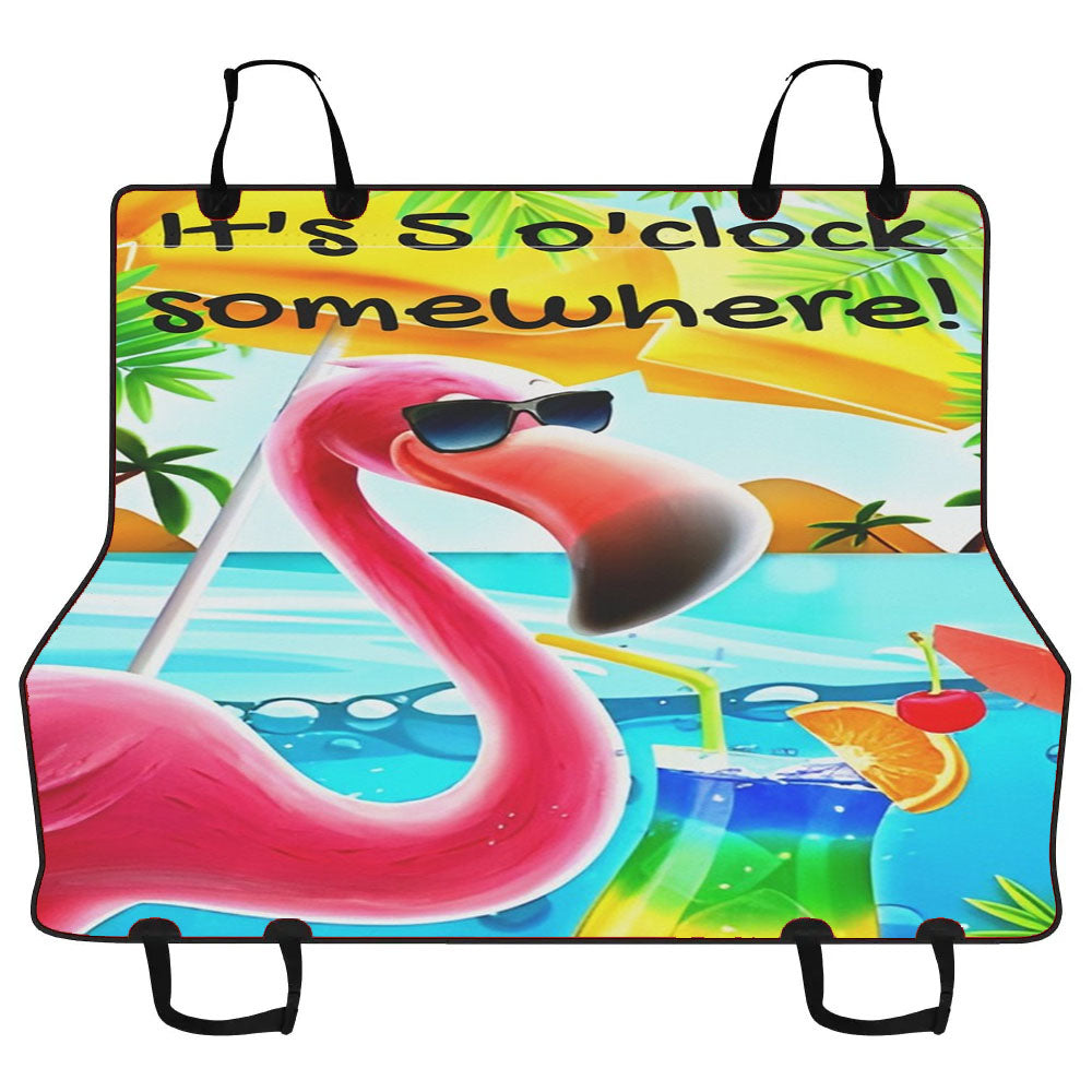Flamingo Car Pet Seat Cover