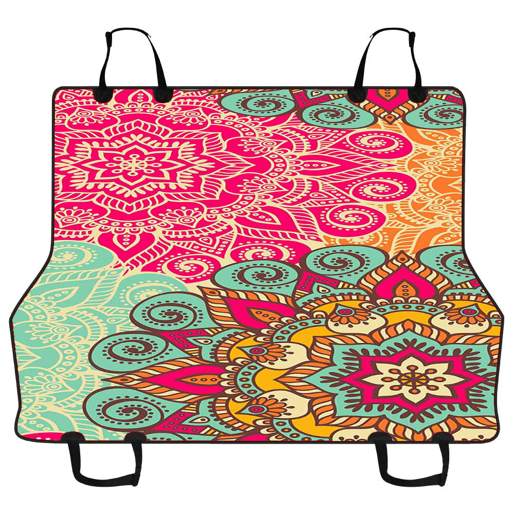 Floral Art Car Pet Seat Cover