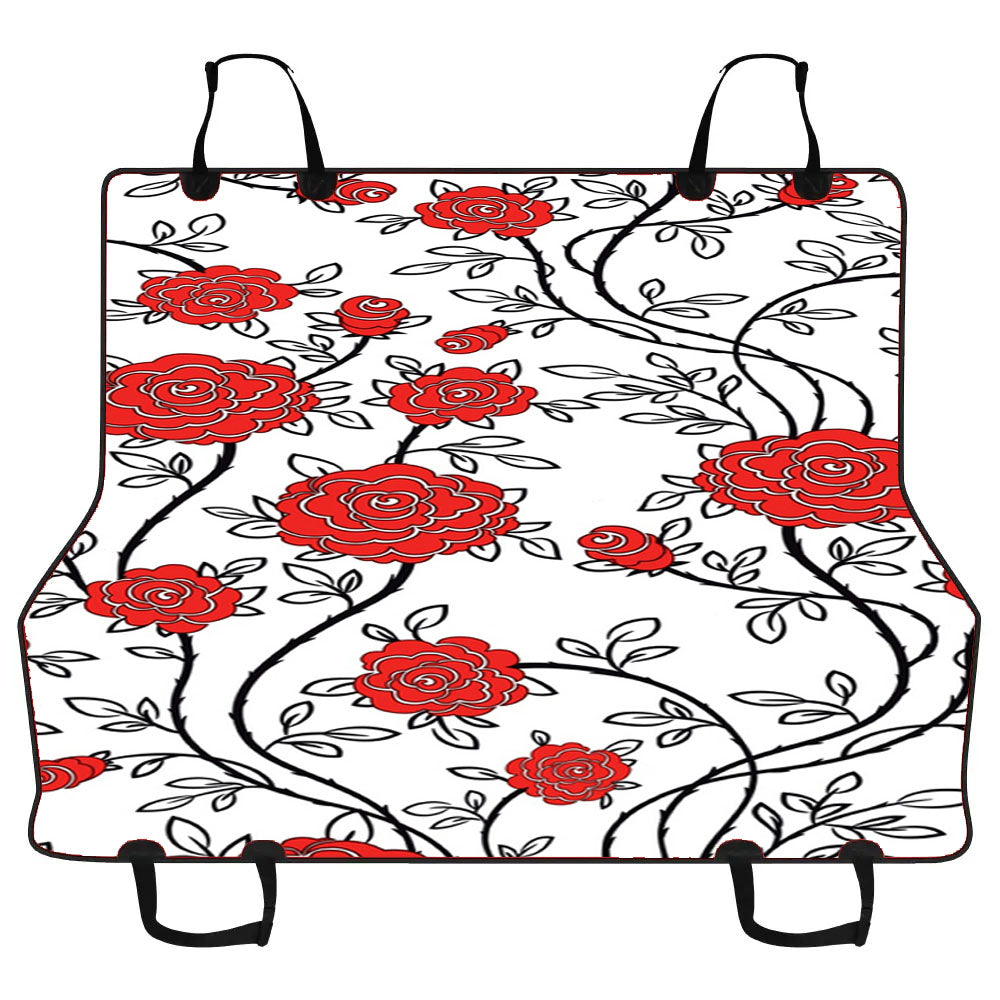 Floral Flowers Pattern Car Pet Seat Cover