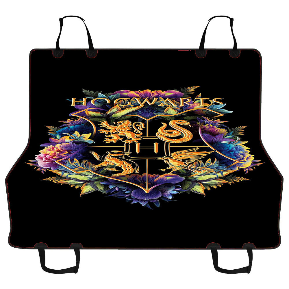 Floral House Crests The Wizarding World Harry Potter Car Pet Seat Cover
