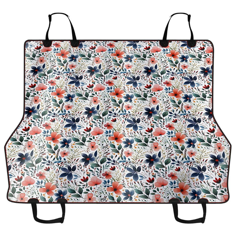 Floral Illustrations Car Pet Seat Cover