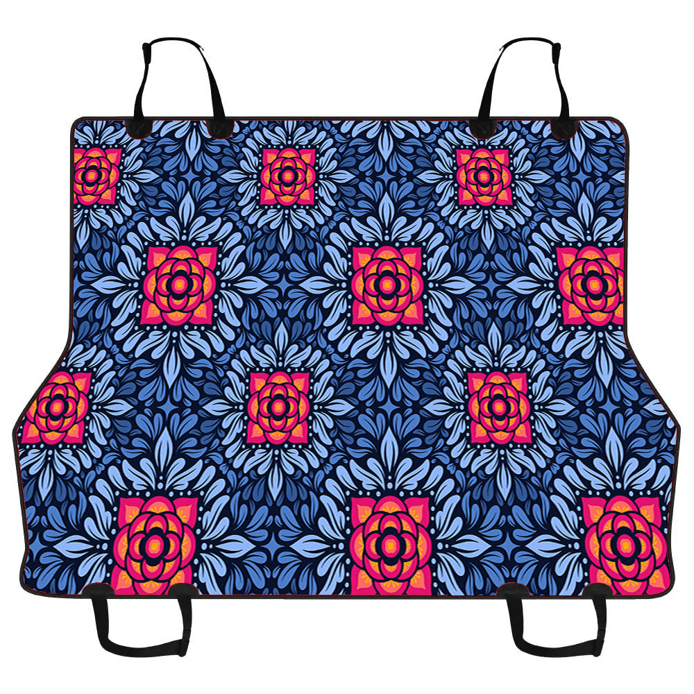 Floral Seamless Patterm Car Pet Seat Cover