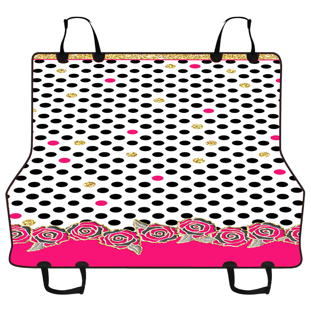 Flower Dots Glitter Wallpaper Car Pet Seat Cover
