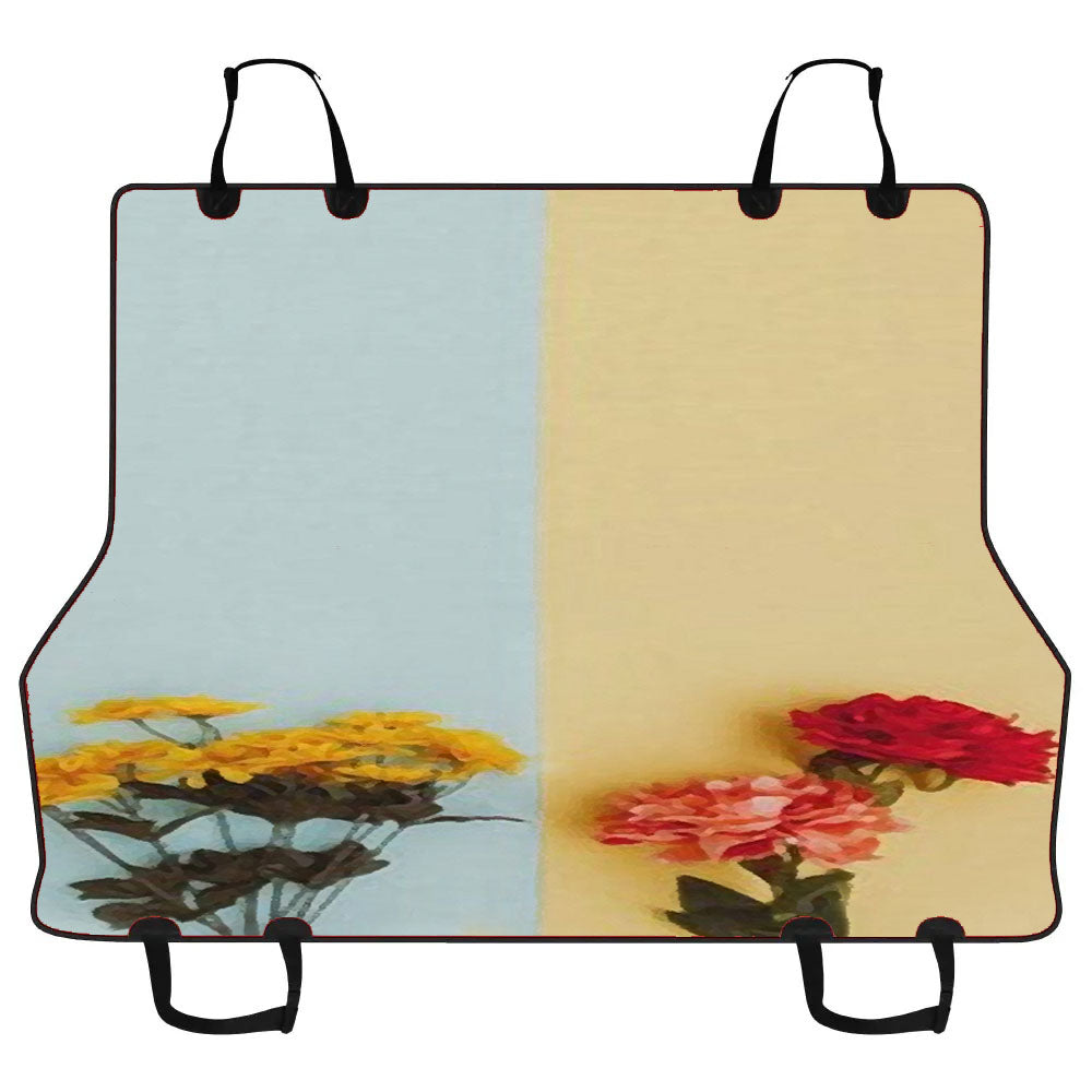 Flower Duality Painting Car Pet Seat Cover