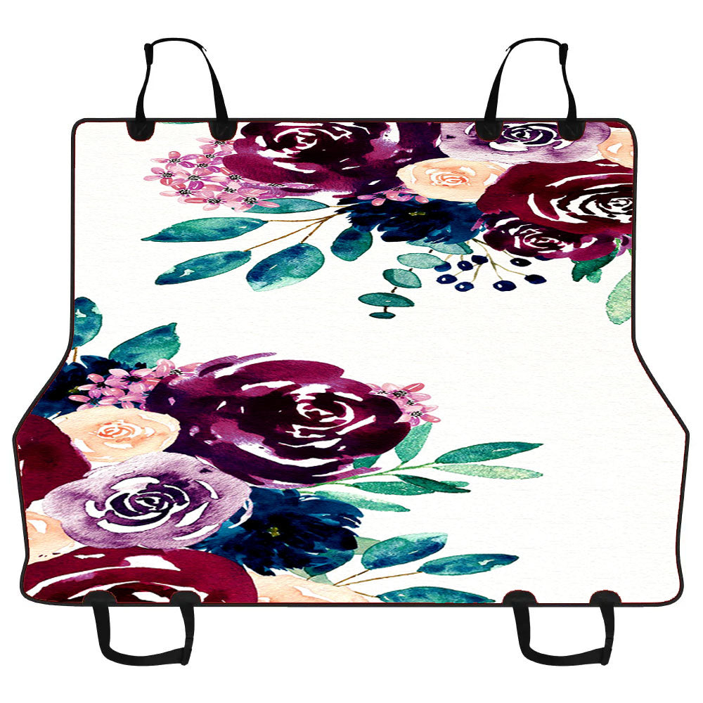 Flower Paint Art Car Pet Seat Cover