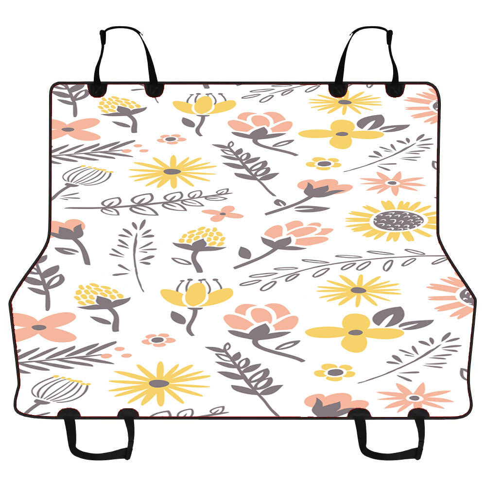 Flower Retro Wallpaper Car Pet Seat Cover
