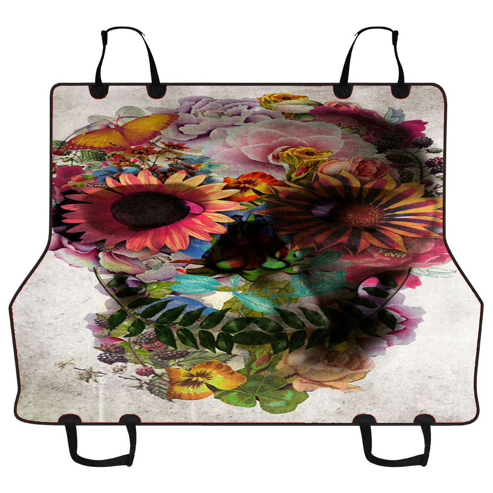 Flower Sugar Skull Pink Tumblr Car Pet Seat Cover