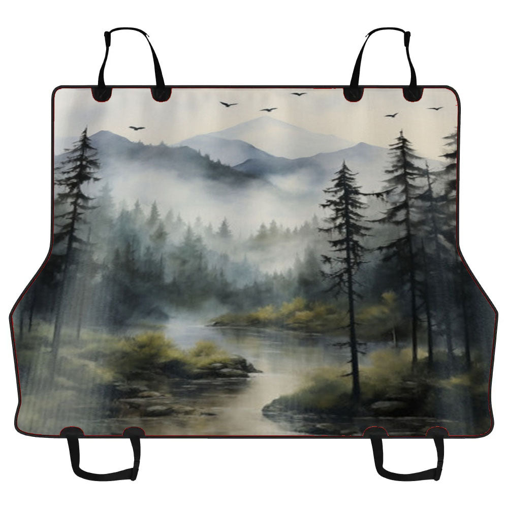 Foggy Mountain Car Pet Seat Cover