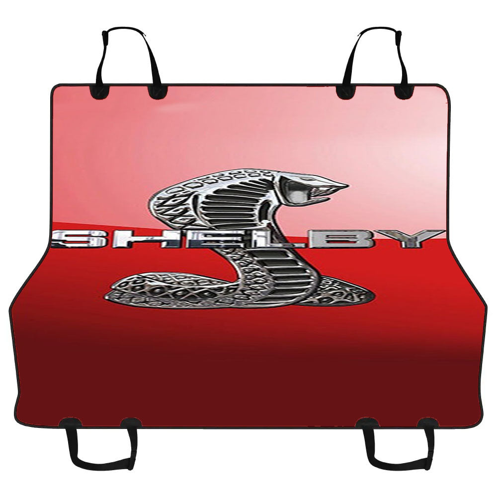 Ford Mustang Shelby Cobra Red Logo Car Pet Seat Cover