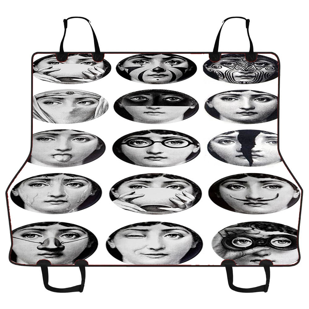 Fornasetti Face Car Pet Seat Cover