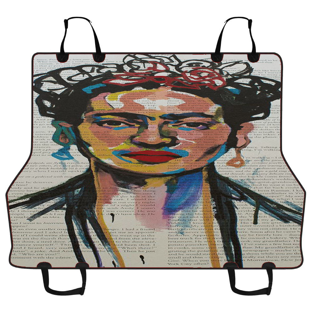 Frida Kahlo Art Car Pet Seat Cover