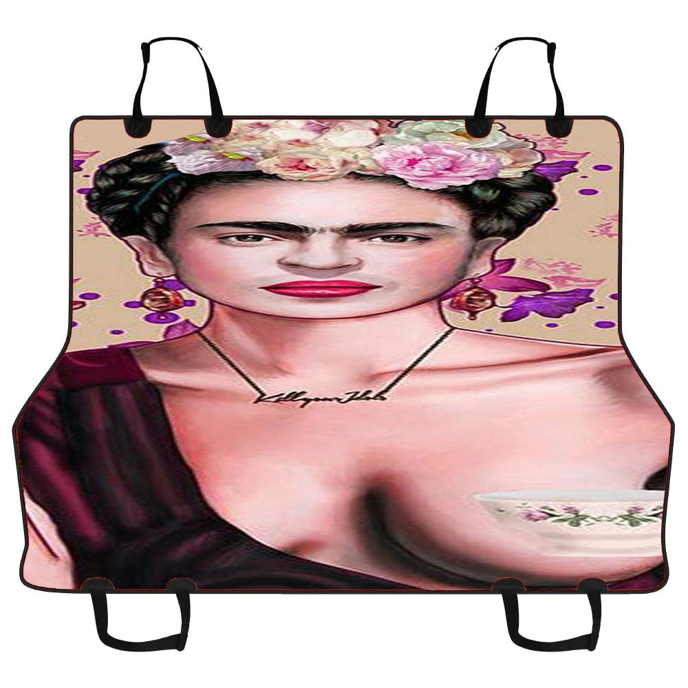 Frida Kahlo Art Face Car Pet Seat Cover