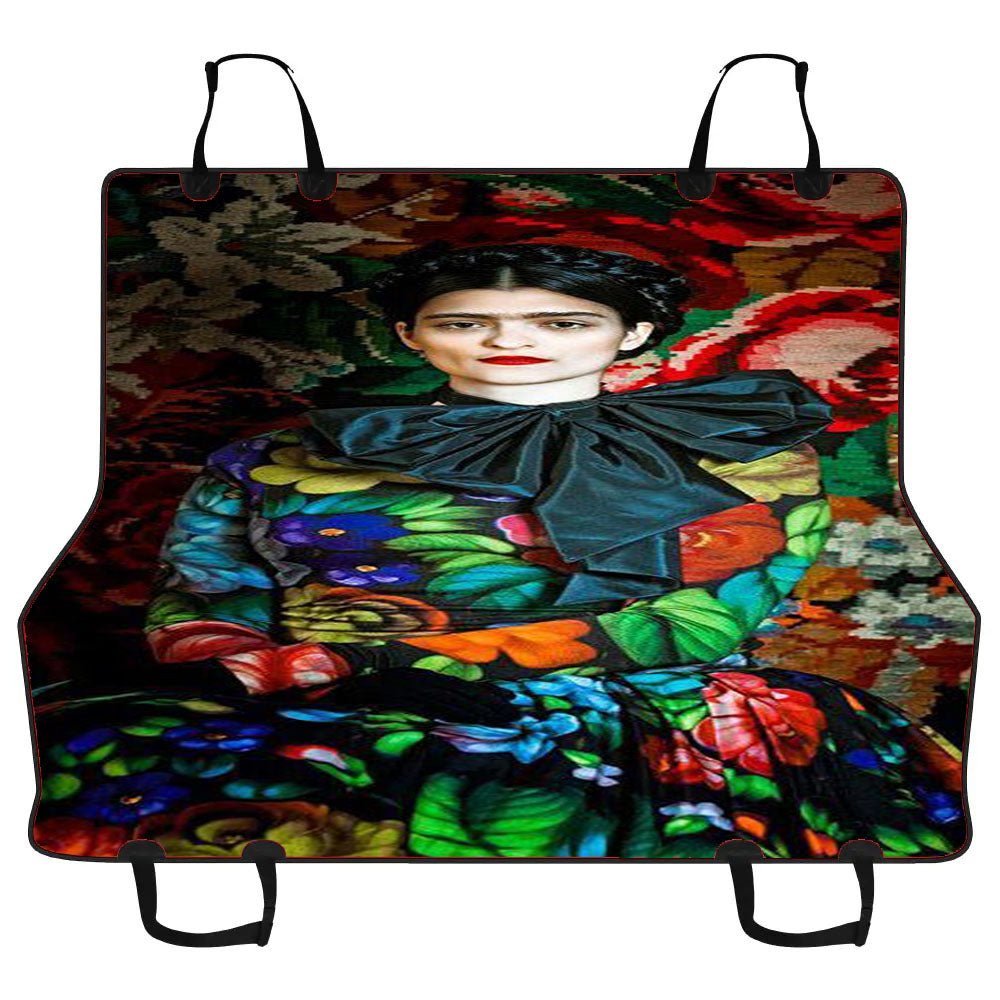 Frida Kahlo Flower Car Pet Seat Cover
