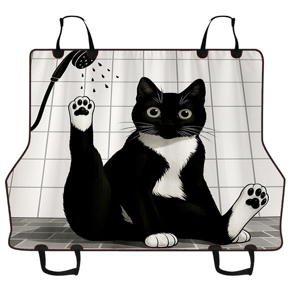 Funny Black Cat Car Pet Seat Cover