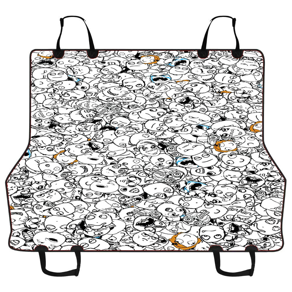 Funny Memes Face Pattern Car Pet Seat Cover