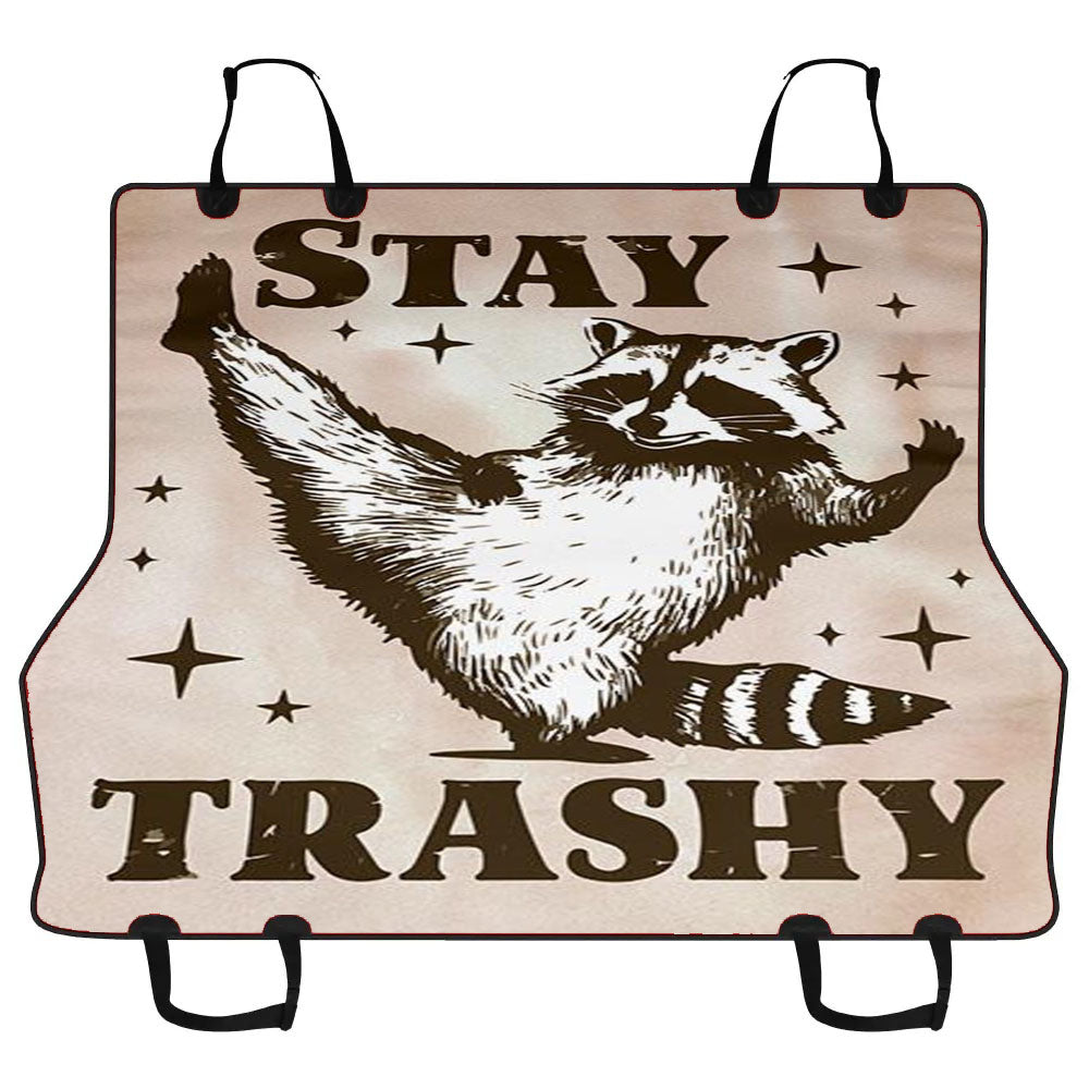 Funny Raccoon Car Pet Seat Cover