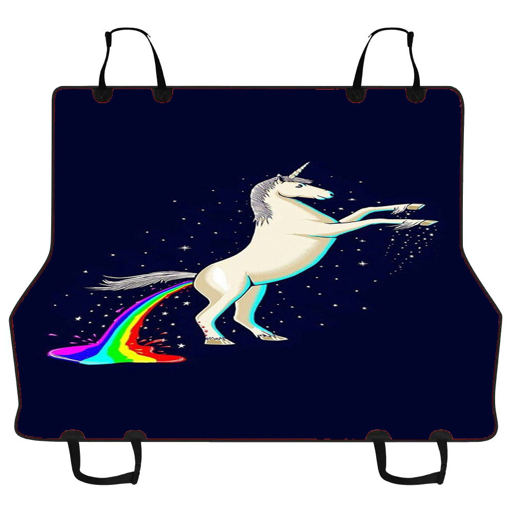 Galaxy Rainbow Unicorn Car Pet Seat Cover