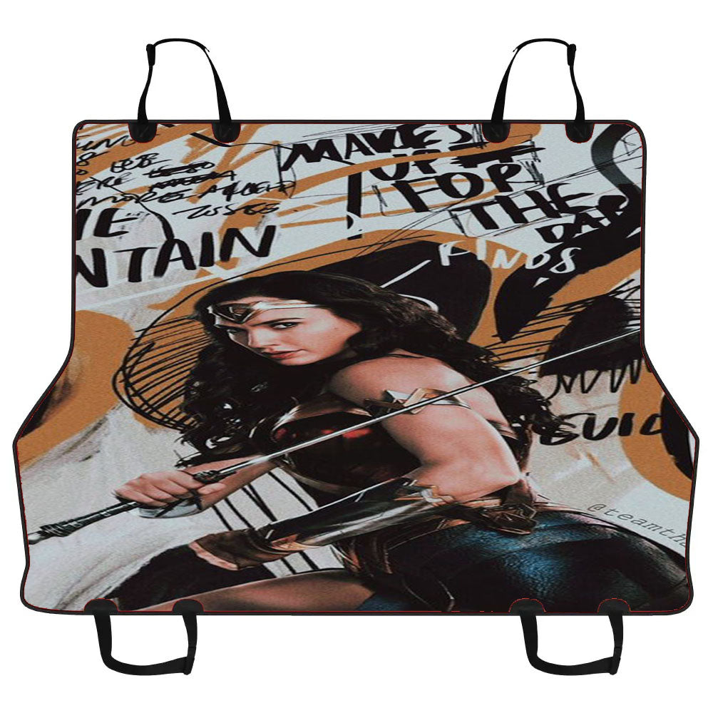 Galgadot Wonder Woman Hero Graffiti Car Pet Seat Cover
