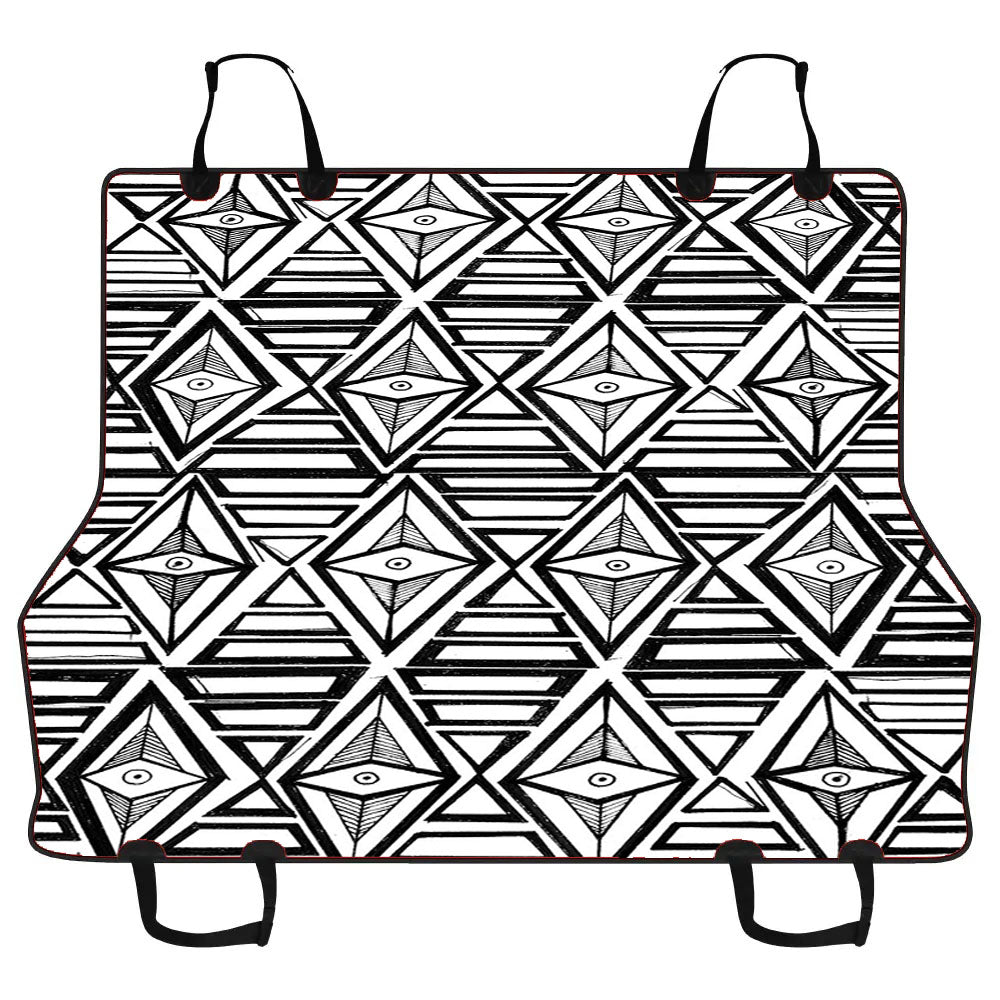 Geometric Aztec Eye Tribal Car Pet Seat Cover