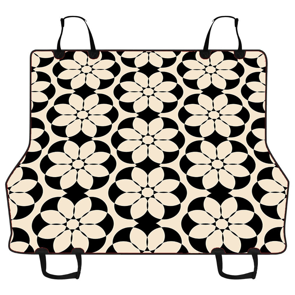 Geometric Ornamental Flowers Car Pet Seat Cover