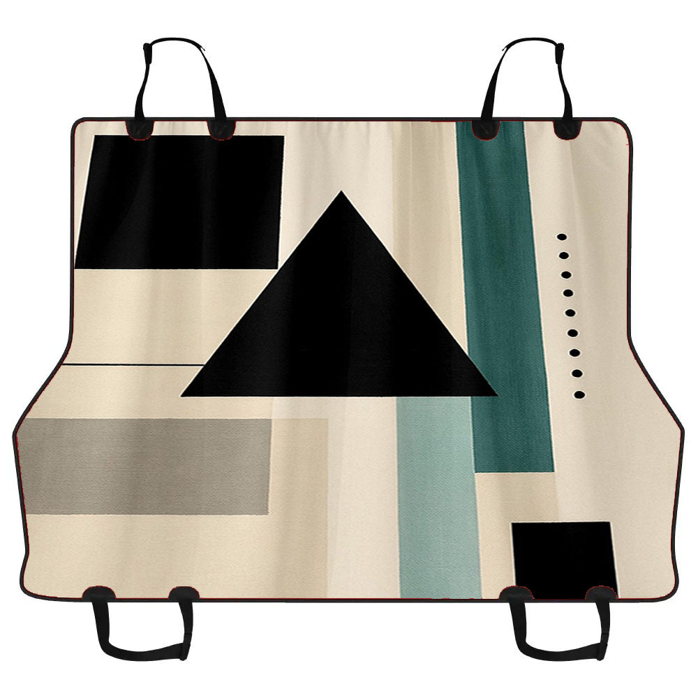 Geometric Triangle And Stripe Car Pet Seat Cover